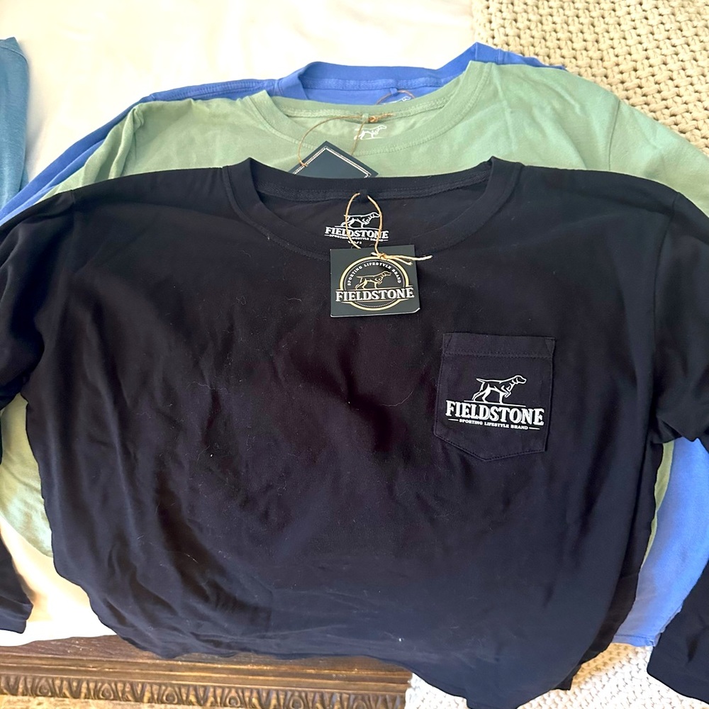 New with tags Fieldstone longsleeve tshirts YXL